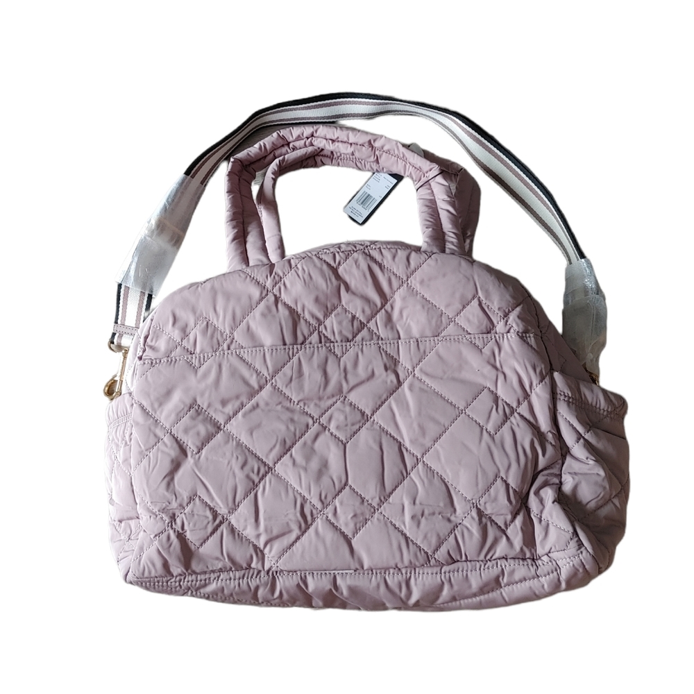 Marc Jacobs Weekender Nylon Quilted Large Duffle Satchel Crossbody Bag - Picture 2 of 16